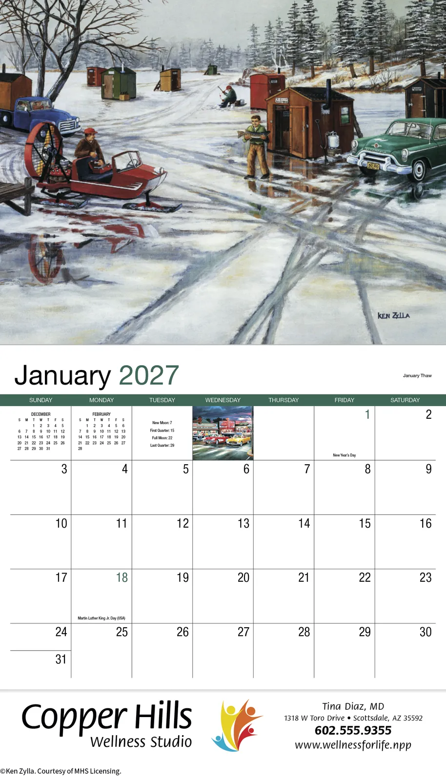 America Remembered Wall Calendar Ken Zylla Art - 19 x 11 in - product view 4
