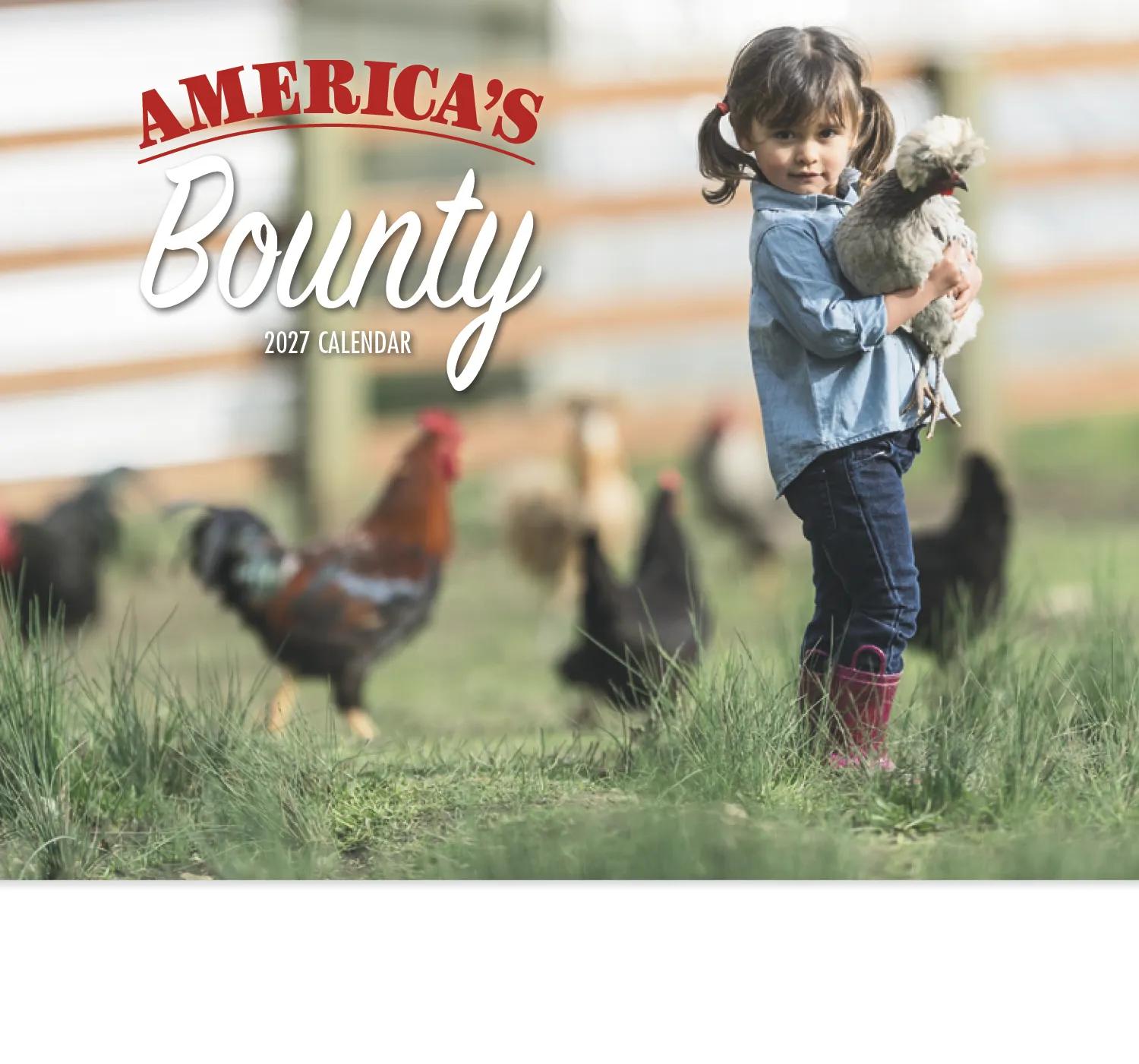 America's Bounty Wall Calendar Rural Life Images - 19 x 11 in - product view 3