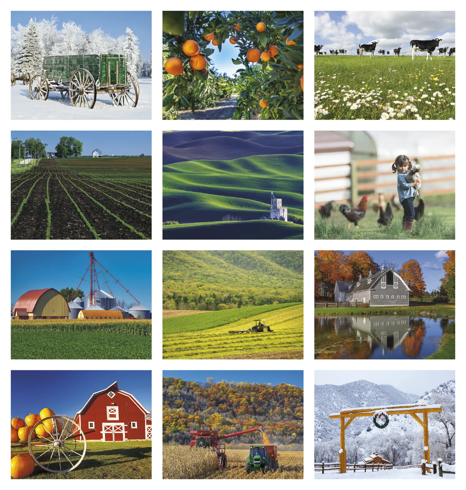 America's Bounty Wall Calendar Rural Life Images - 19 x 11 in - product view 21