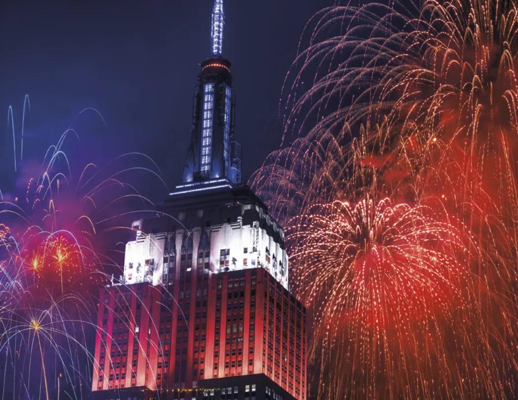 America Wall Calendar Patriotic Stapled FSC - 19 x 11 in - product view 13