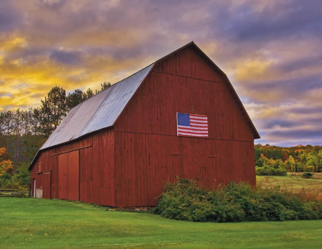 America Wall Calendar Patriotic Stapled FSC - 19 x 11 in - product view 17