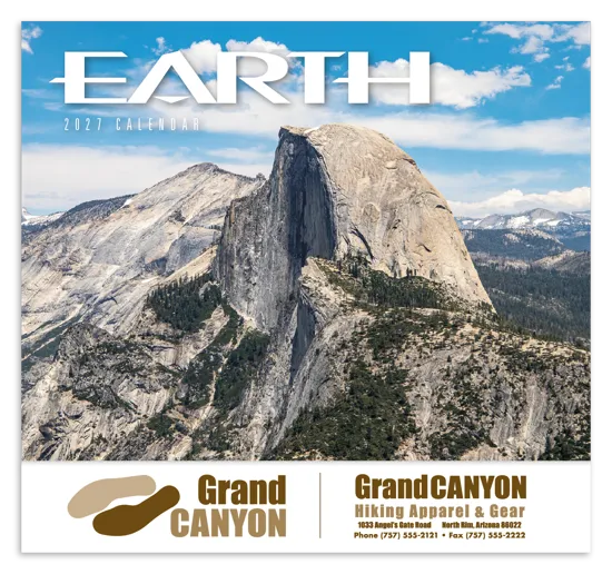 Earth Wall Calendar Natural Phenomena FSC - 19 x 11 in