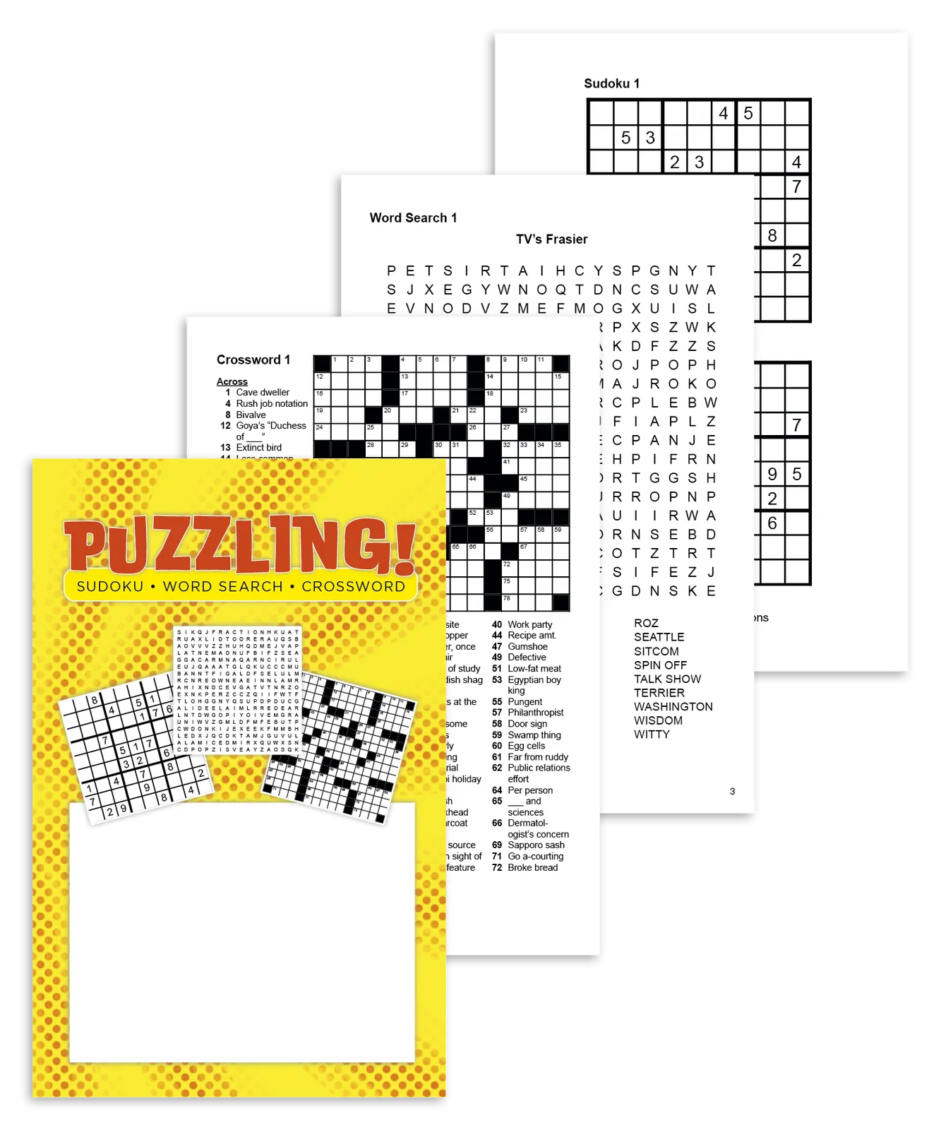 Puzzling Activity Book Crosswords Sudoku - 9.3 x 13 in - product view 8