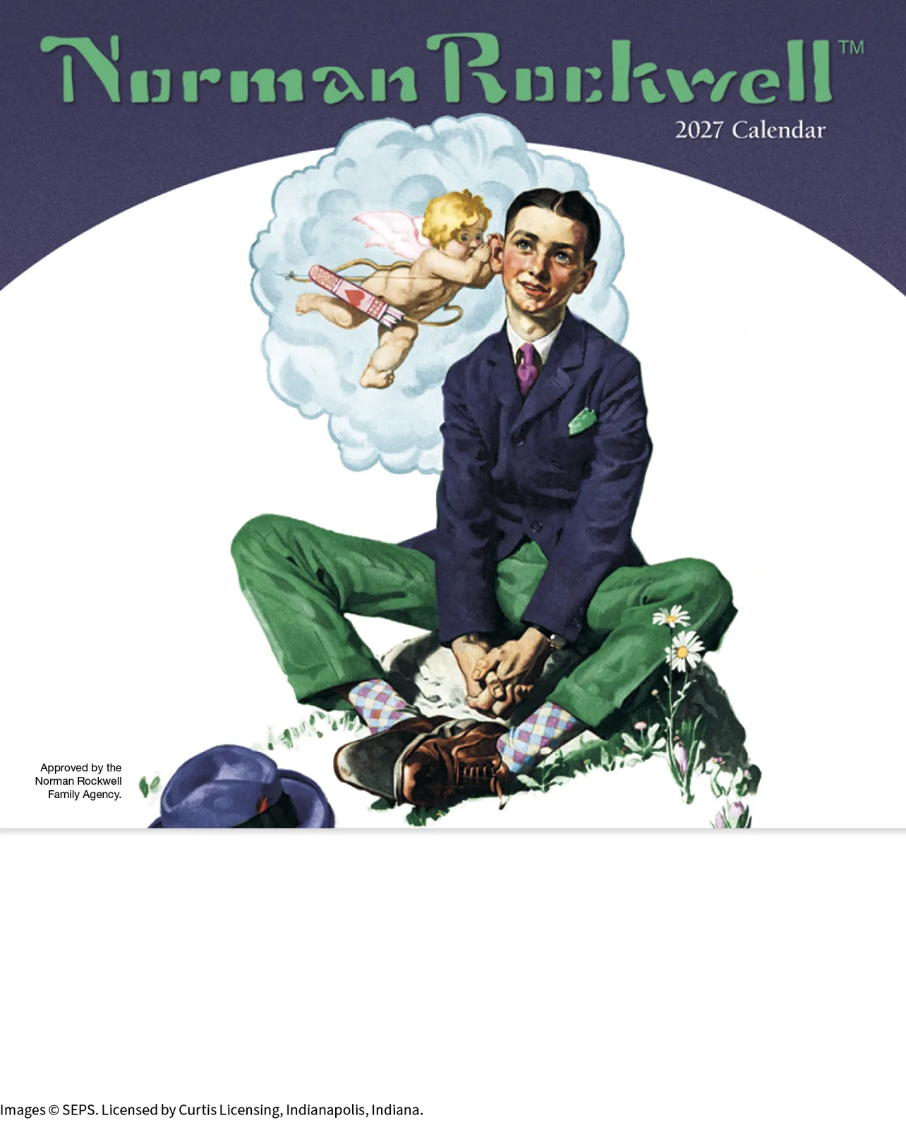 Norman Rockwell Mini Calendar Americana Art - 12.1 x 6 in - product view 3