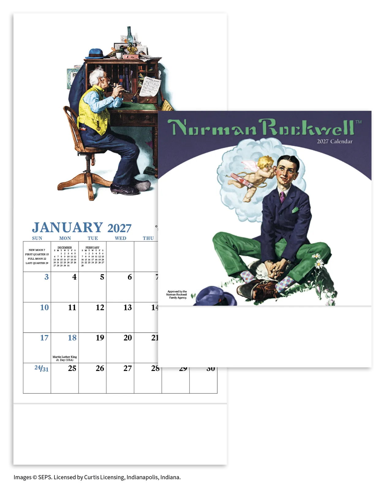 Norman Rockwell Mini Calendar Americana Art - 12.1 x 6 in - product view 19