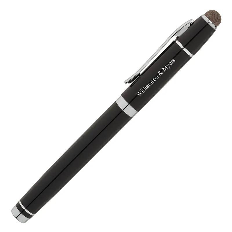 Rollerball Pen with Stylus Aluminum Euro Style - 5.4 in - product view 3