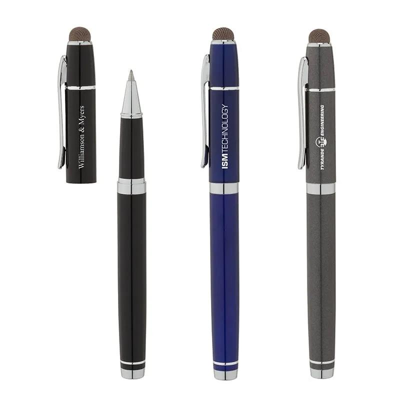 Rollerball Pen with Stylus Aluminum Euro Style - 5.4 in - product view 4