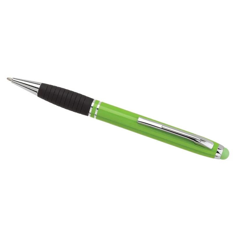 Ballpoint Pen with Stylus Aluminum Silicone Grip - 5.5 in - product view 4