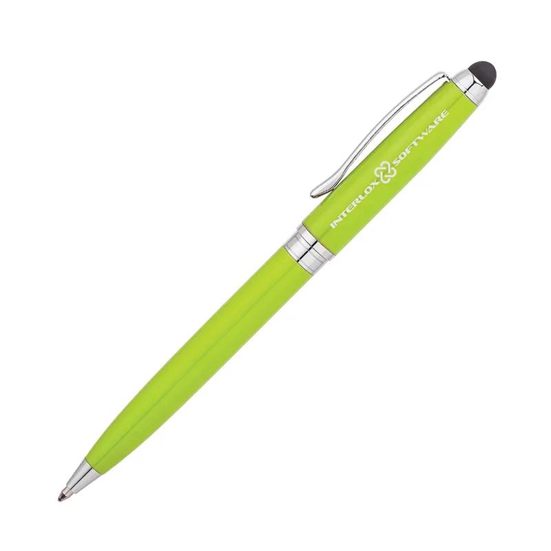 Ballpoint Pen with Stylus Aluminum Brass Lacquered - 5.5 in