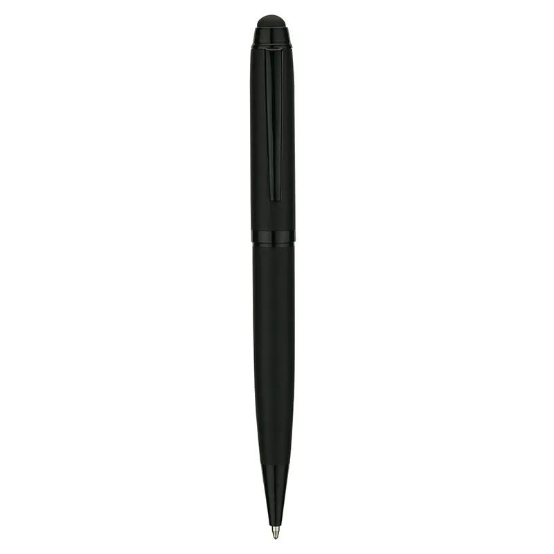 Ballpoint Pen with Stylus Steel Brass Matte Black - 5.6 in - product view 3