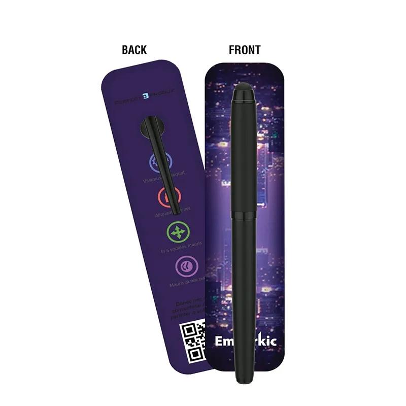 Rollerball Pen with Stylus Steel Brass Matte Black - 5.6 in - product view 6