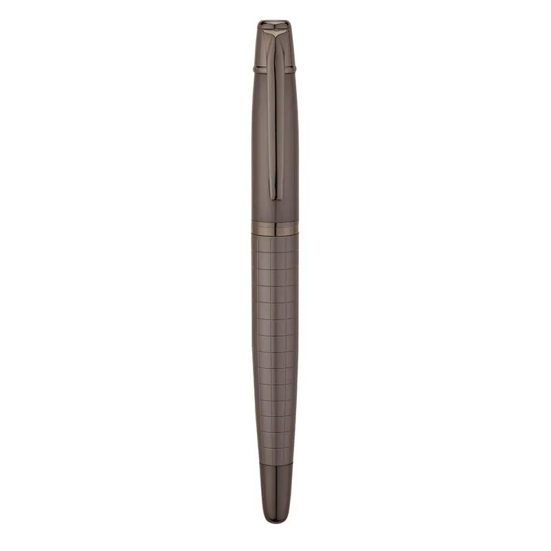 Rollerball Pen Brass Gunmetal Finish Cap Off - 5.4 in - product view 3