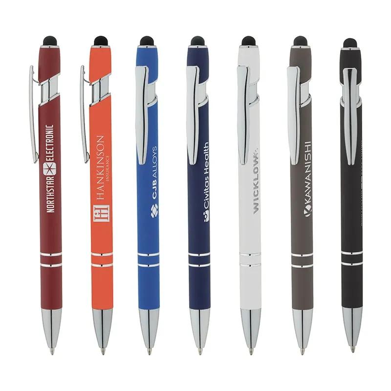 Pen Aluminum Soft-Touch with Stylus - 5.75 in - product view 3