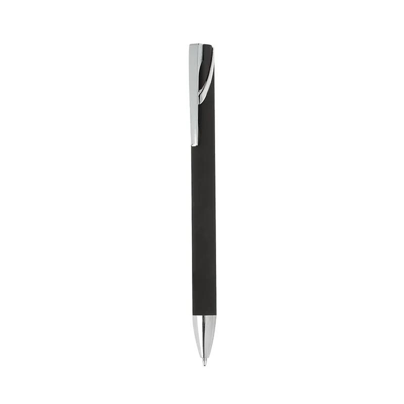 Pen Aluminum Soft-Touch Ballpoint Chrome Trim - 5.63 in - product view 2