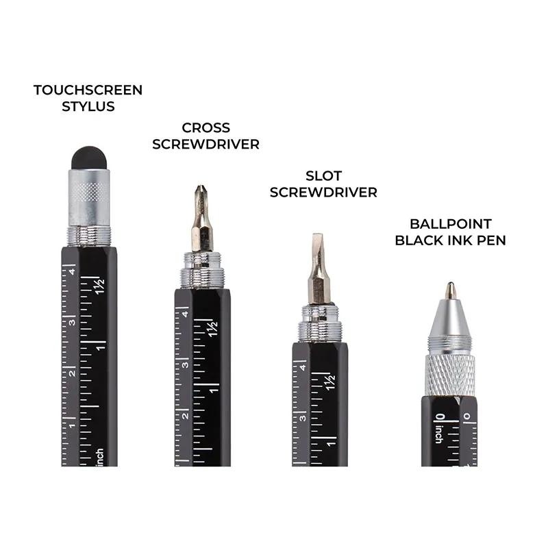 Pen Keychain Tool 6-in-1 Aluminum Multi-Tool - 4.63 in - product view 4