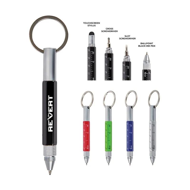 Pen Keychain Tool 6-in-1 Aluminum Multi-Tool - 4.63 in - product view 5