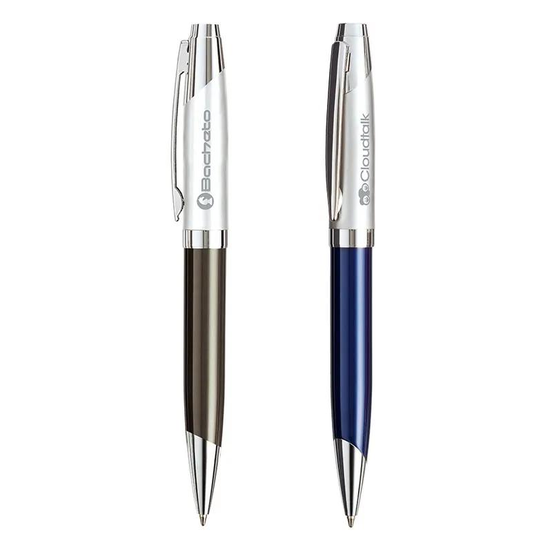 Ballpoint Pen Twist-Action Colored Metallic Brass - product view 2
