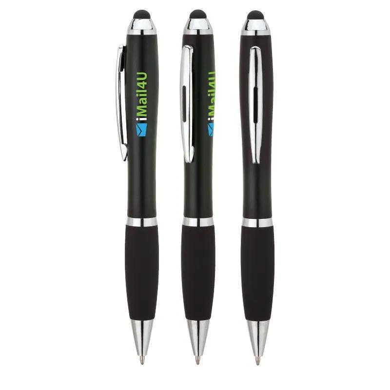 Ballpoint Pen Stylus Hourglass Rubberized Grip - product view 2