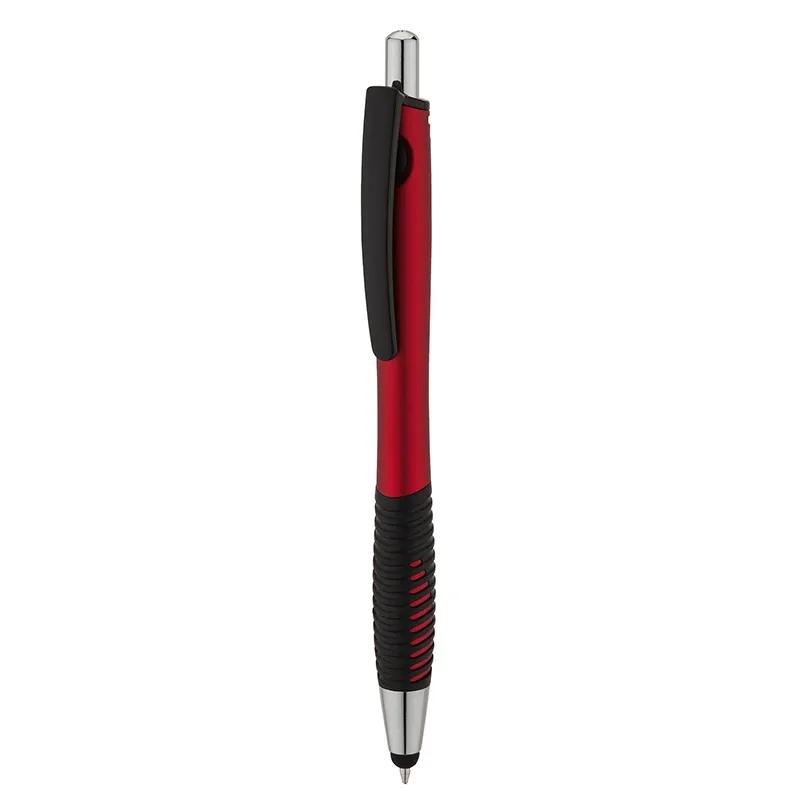 Ballpoint Pen Stylus Metallic Barrel Textured Grip - product view 2