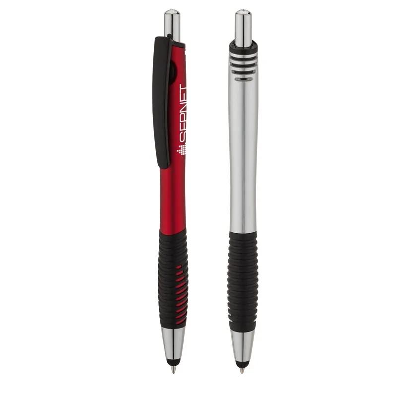 Ballpoint Pen Stylus Metallic Barrel Textured Grip - product view 3