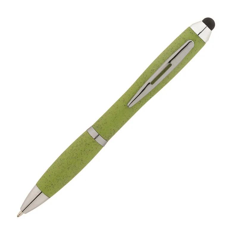 Pen Ballpoint Wheat Straw Twist-Action with Stylus - 5 5/16 in - product view 2
