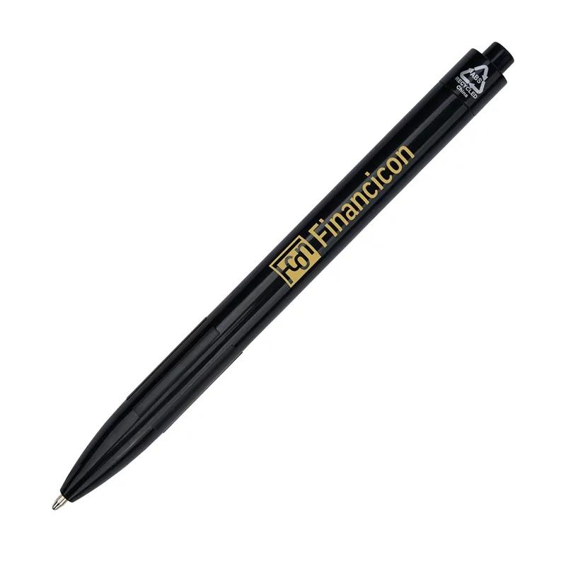 Pen Ballpoint Recycled Plastic Plunge-Action - 5 3/8 in