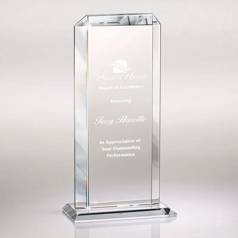 Crystal Award Tower with Base - 11 x 5 in - product view 4