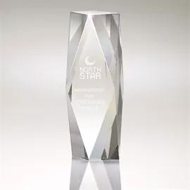 Crystal Tower Award Medium Recognition - 2 1/2 x 7 1/4 in