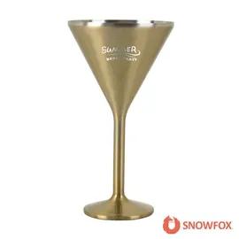 Insulated Martini Glass Double Wall Steel Stemmed - 8 oz - product view 2