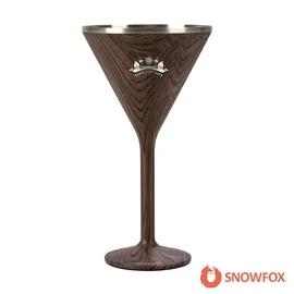 Insulated Martini Glass Double Wall Steel Stemmed - 8 oz - product view 3