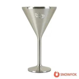 Insulated Martini Glass Double Wall Steel Stemmed - 8 oz - product view 4