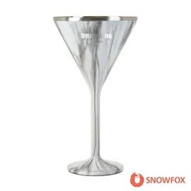 Insulated Martini Glass Double Wall Steel Stemmed - 8 oz - product view 6