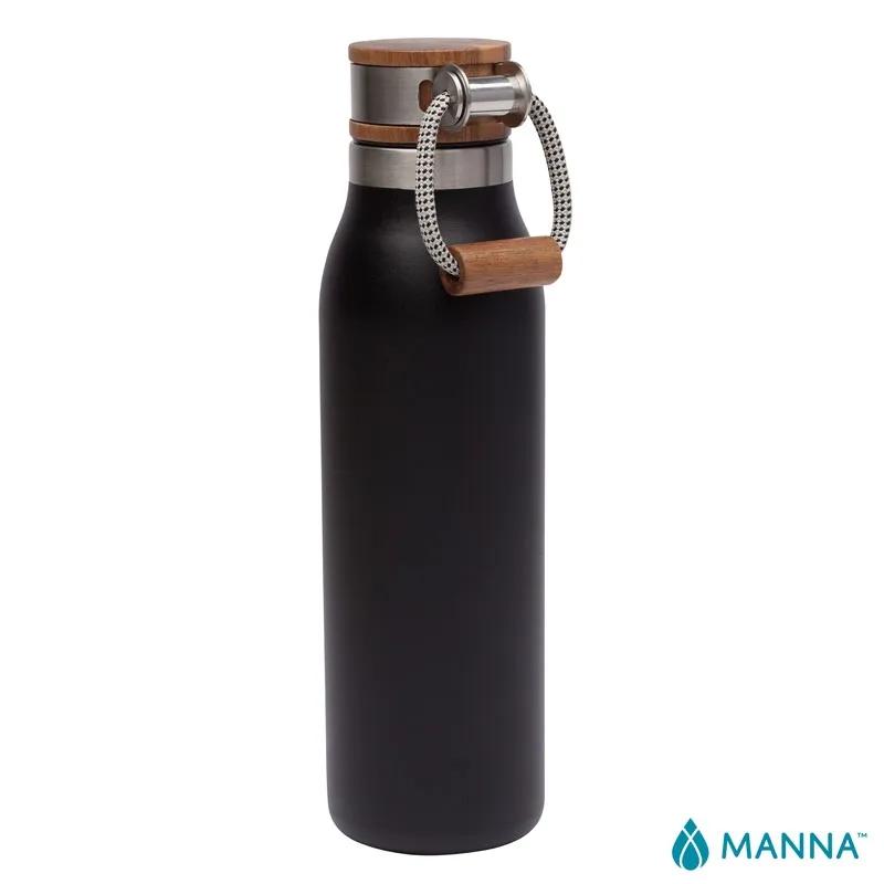 Insulated Water Bottle Stainless Steel Acacia Lid - 18 oz - product view 2