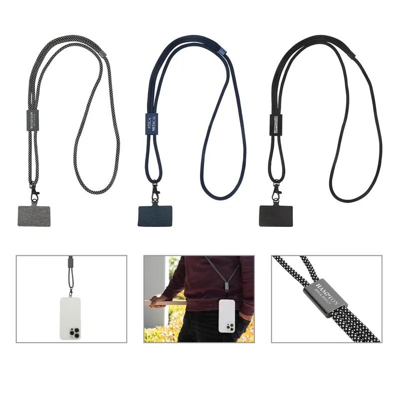 Phone Lanyard Adjustable RPET Recycled - 47 1/4 in - product view 8