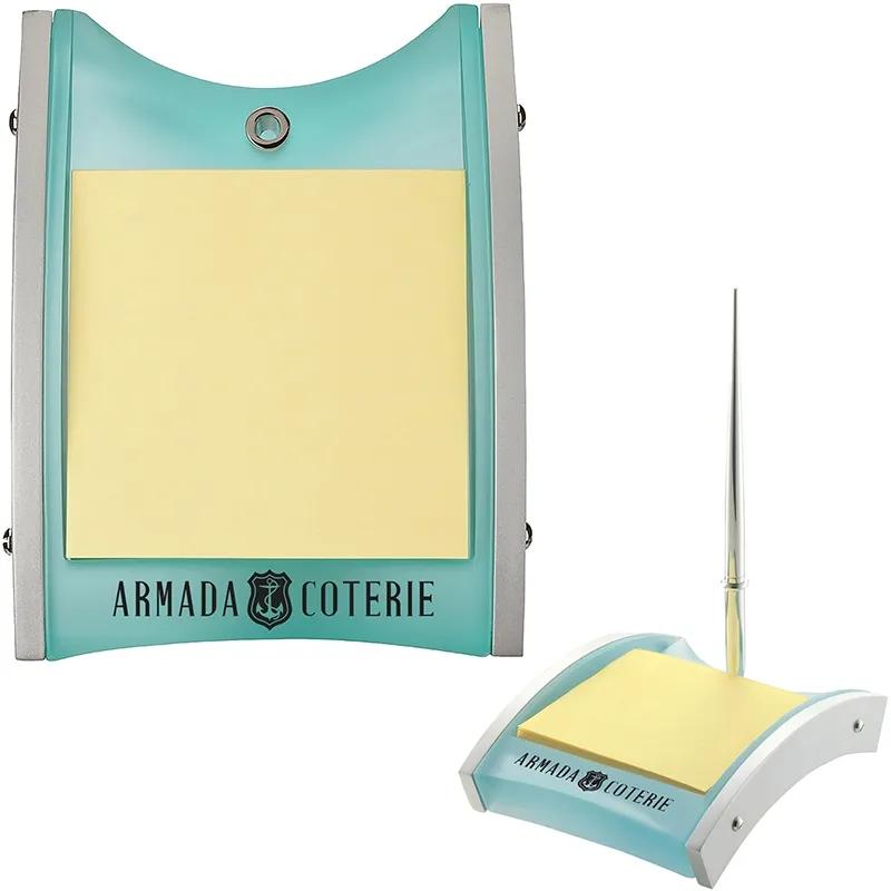 Memo Pad Pen Holder Acrylic Desktop Organizer
