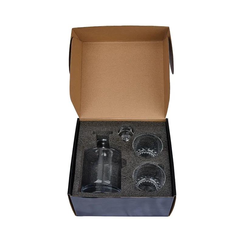 Whiskey Decanter Set with Seashell Base - 28 oz - product view 3