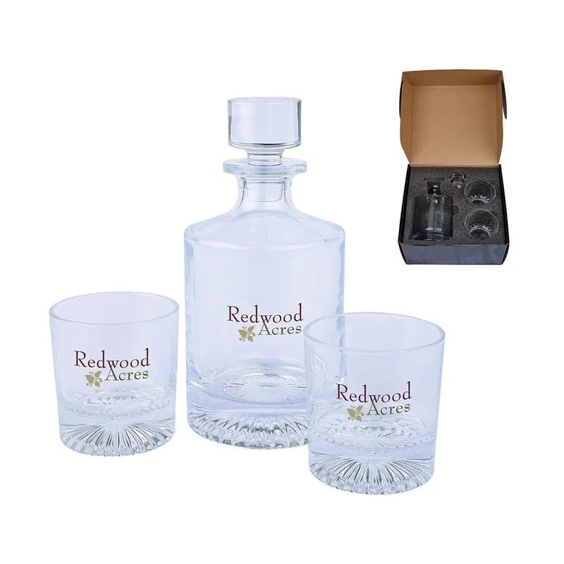 Whiskey Decanter Set with Seashell Base - 28 oz - product view 5