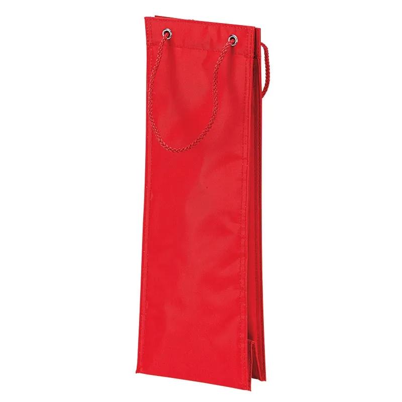 Insulated Wine Carrier with Rope Handles - 420D - product view 3