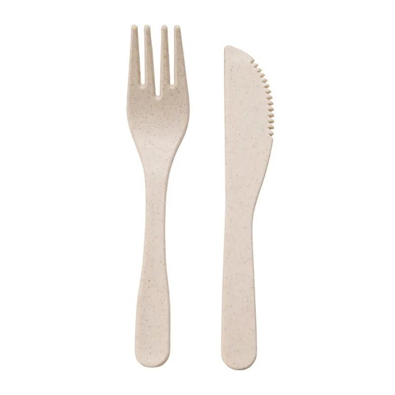 Bamboo Bento Lunch Box Set with Cutlery - 2 Compartment - product view 6