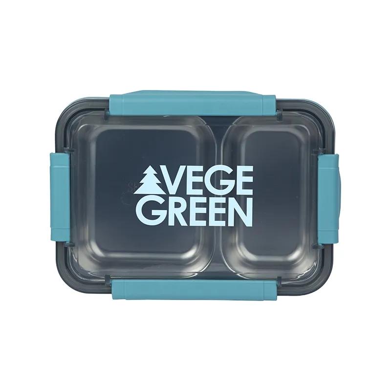 Food Container with Steel Tray and Locks - 32 oz