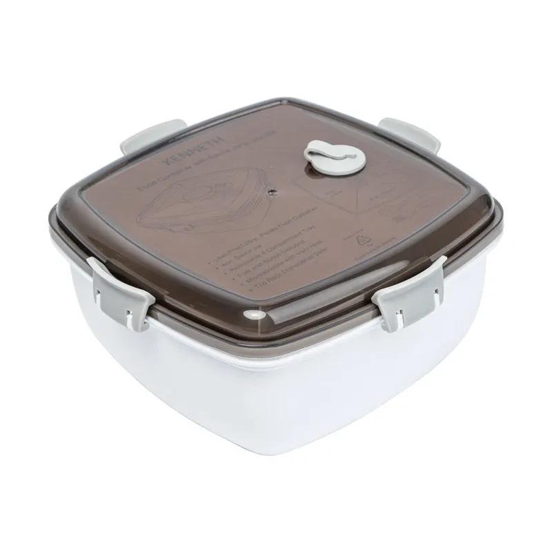 Salad Container Set with Compartment Tray - 28 oz - product view 5