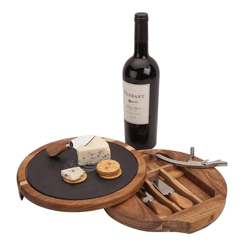 Acacia Charcuterie Set with Swivel Drawer - product view 5