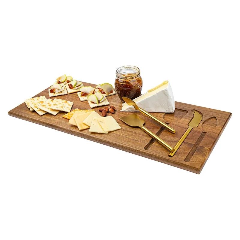 Serving Board Set Acacia Wood with Cheese Tools - 4 Piece - product view 5
