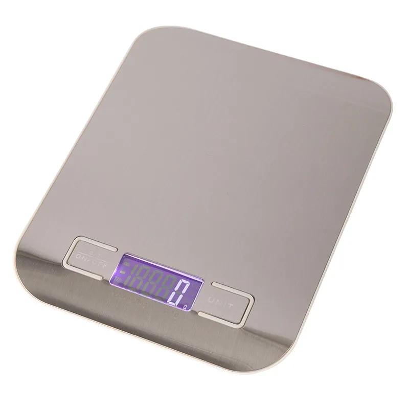 Digital Food Scale Stainless Steel Surface - 11 lb - product view 3