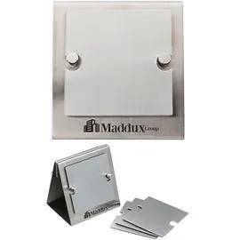 Steel Coaster Set with Stand 6-Piece - 4 x 4.5 in