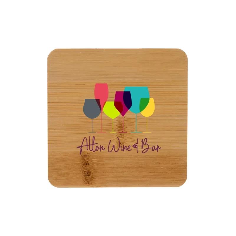 Coaster Bamboo Square with Protective Feet - 3.5 in - product view 7