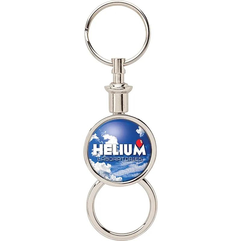 Custom Keychains Separating Chrome Pull-Out - 4 in