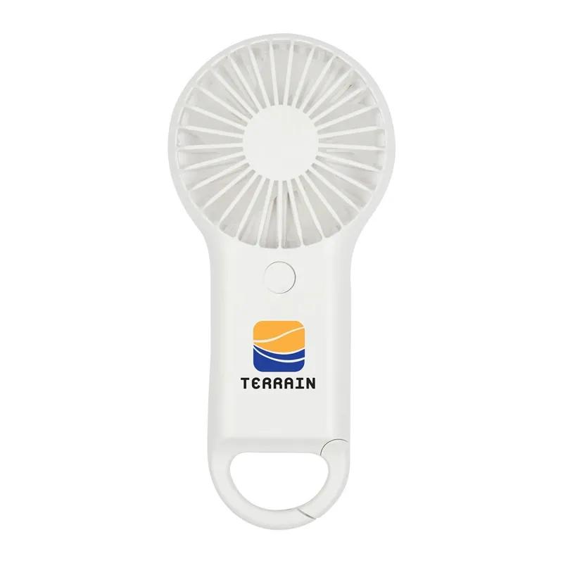 Portable Hand Fan 3-Speed Carabiner Clip - 6 7/8 in