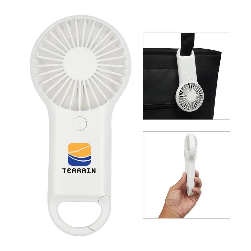 Portable Hand Fan 3-Speed Carabiner Clip - 6 7/8 in - product view 5