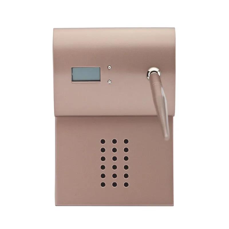 Digital Clock Pen Stand Metal Desktop Organizer